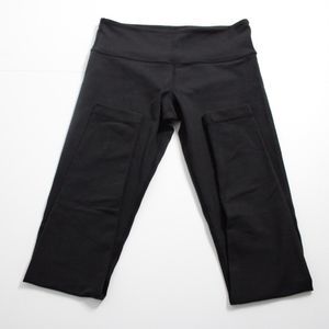 Lululemon Womens Size 6 Wunder Under Black Leggings Low Rise Ankle